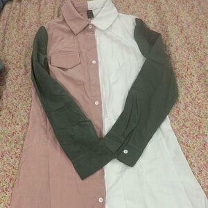 Shirt dress button up